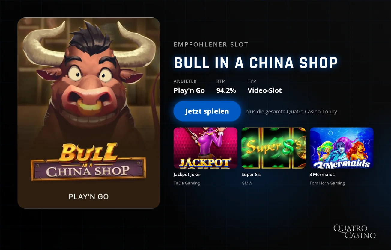 Wirf Bull-China-Shop-Slot an.
