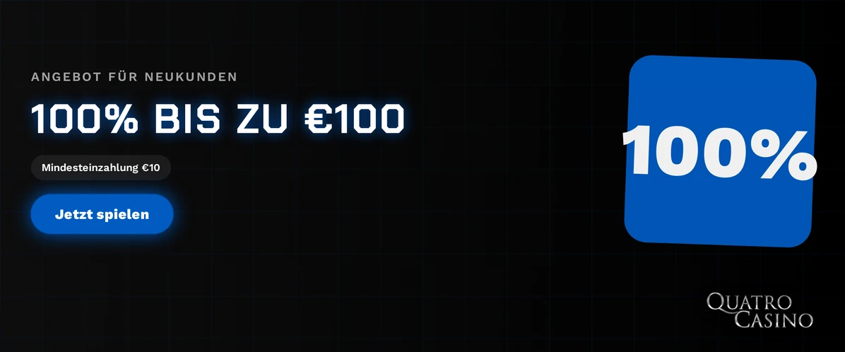 Fordere 100%-Bonus an.