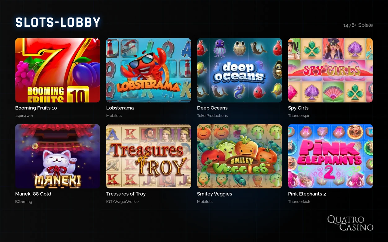 Öffne vielfältige Slots-Lobby